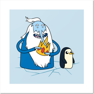 The Ice King and Penguin Posters and Art